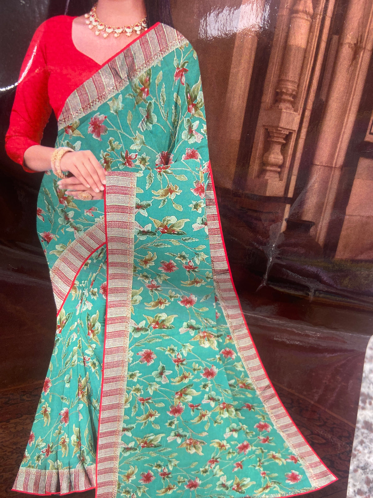 Chiffon Braso Silk Saree