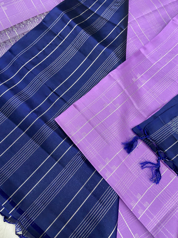 Pure Handloom Kanjeevaram Soft Silk Mark Certified Saree