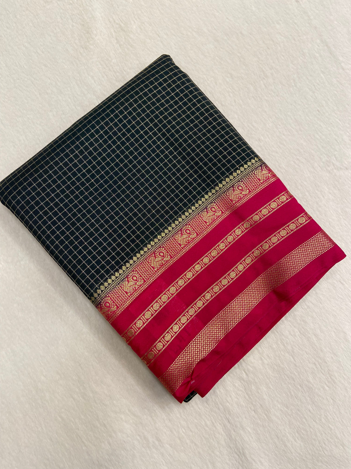 Premium Semi Mysore Crepe Silk Saree