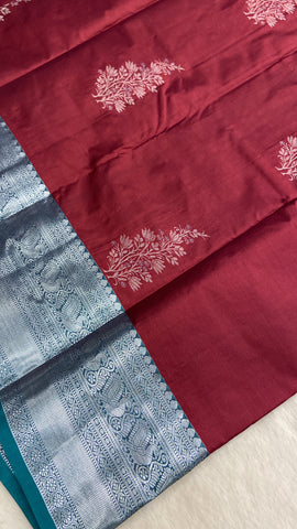 Half mix Kanjeevaram silk saree