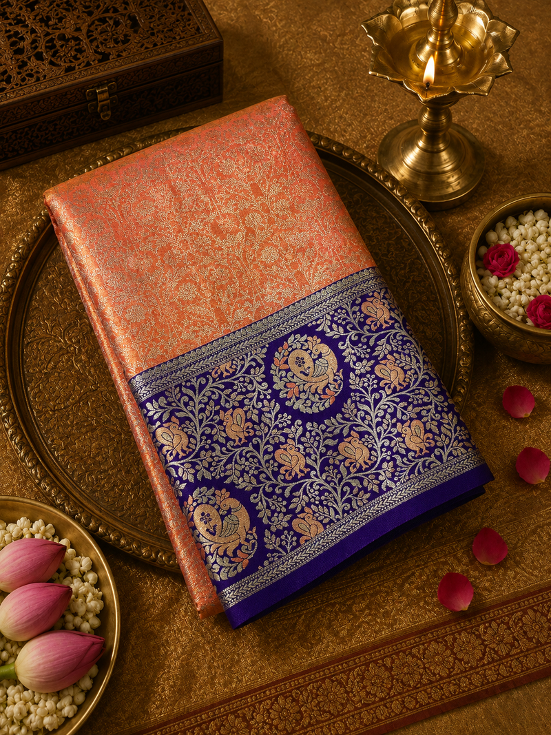 Bridal Semi Tissue Silk Saree
