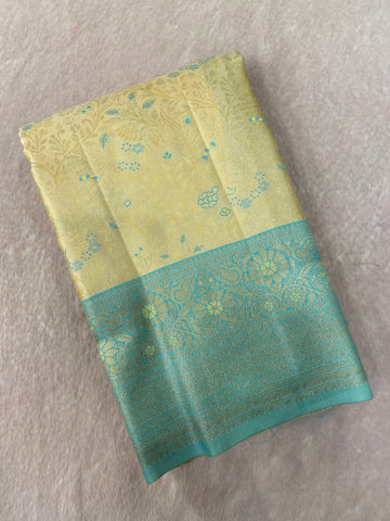 Bridal Semi Tissue Silk Saree 🌼