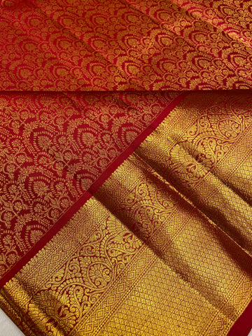 Pure Zari Handloom Kanjeevaram Silk Mark Certified Saree