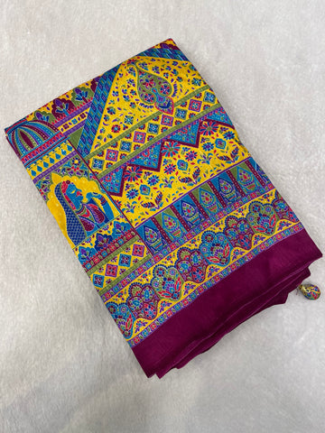 Premium Pashmina Silk Saree