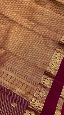 Half Mix Kanjeevaram Silk Saree