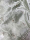 Designer cocktail organza saree