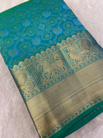 Pure Handloom Kanjeevaram Silk Mark Certified Saree