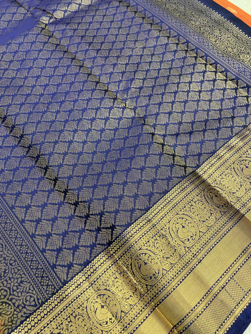 Pure handloom Kanjeevaram silk mark certified saree