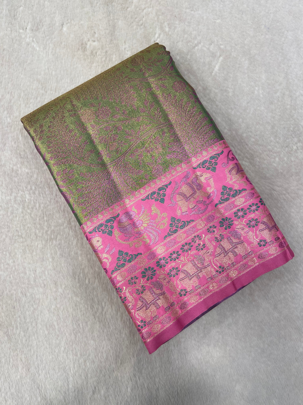 Bridal Semi Tissue Silk Saree