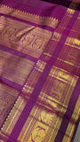 Pure 1G zari handloom Kanjeevaram Silk Saree- Silk mark certified- PS2352