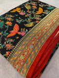 Premium Pashmina Silk Saree - 902379