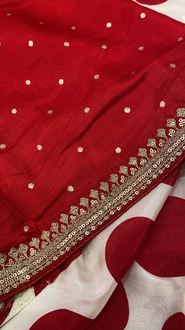 Premium Russian Silk Saree With Work
