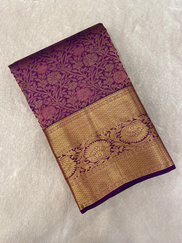 Pure Handloom Kanjeevaram Silk Mark Certified Saree