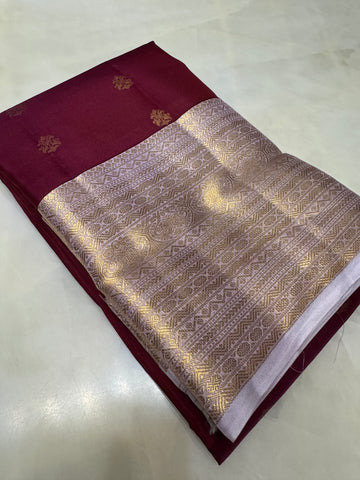 Half mix Kanjeevaram silk saree