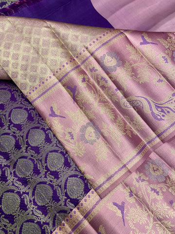 Pure Zari Handloom Kanjeevaram Silk Mark Certified Saree