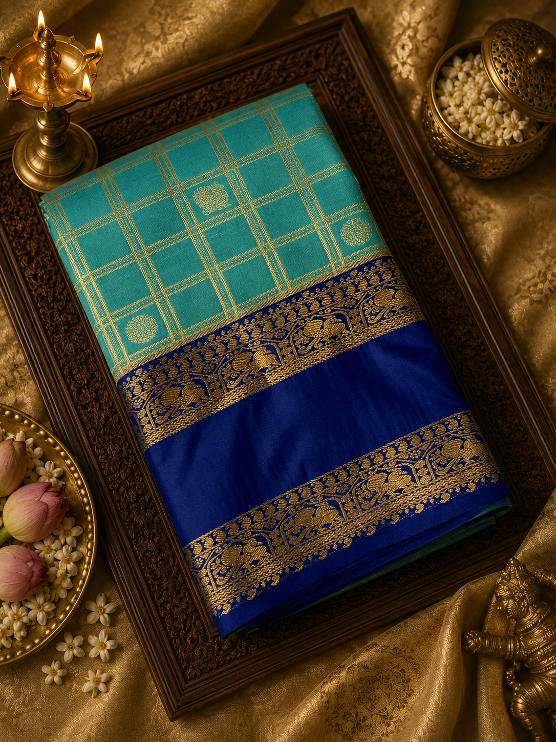 Premium Bridal Semi Kanchipuram Silk Saree