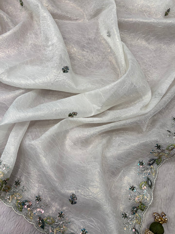 Designer Fancy Saree With Work