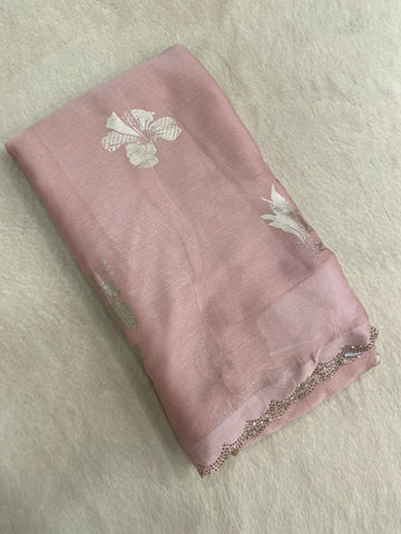 Premium Dola Silk With Border Work Saree