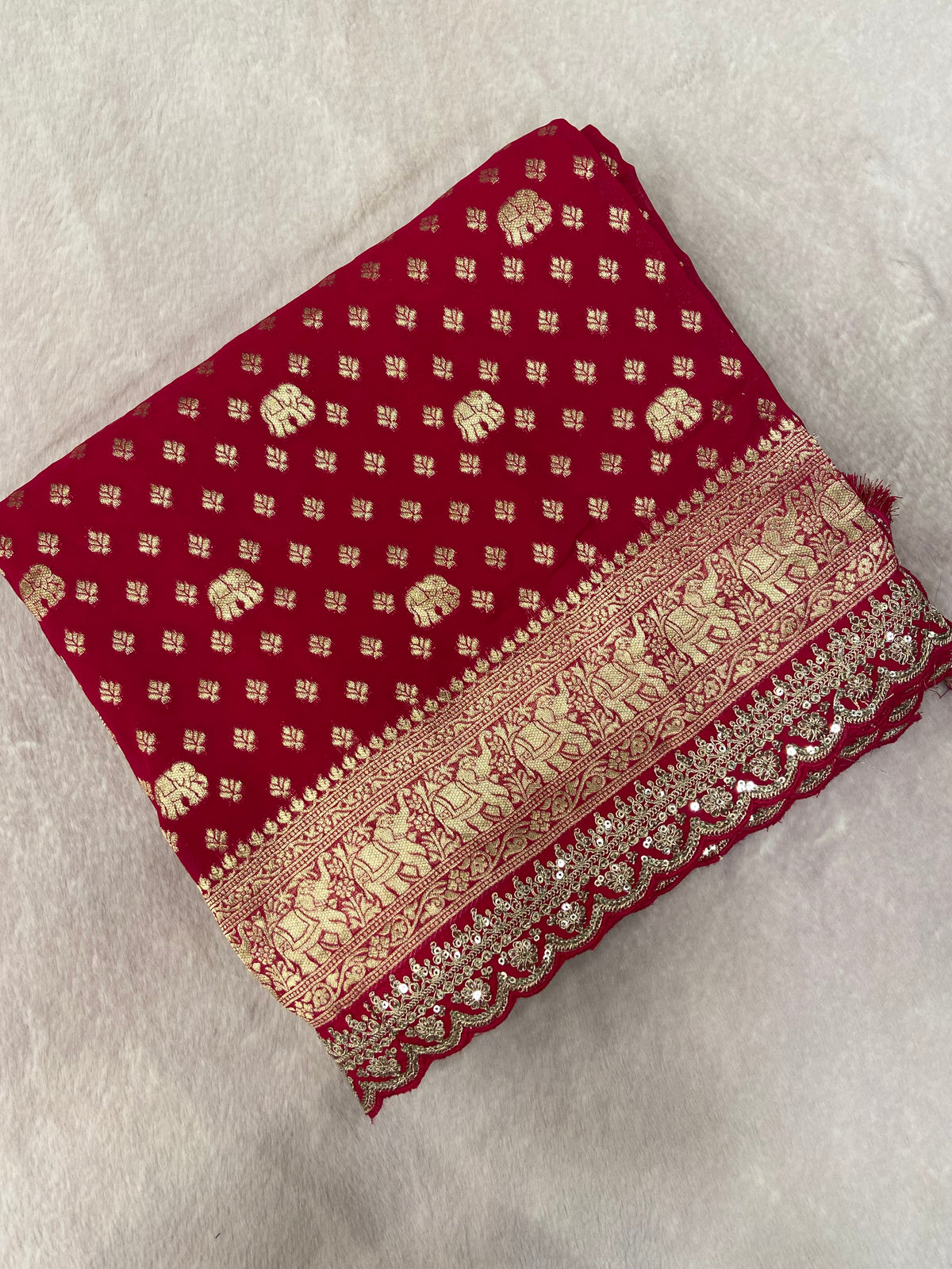 Pure Chinnon Saree