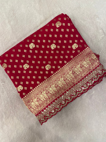 Pure Chinnon Saree