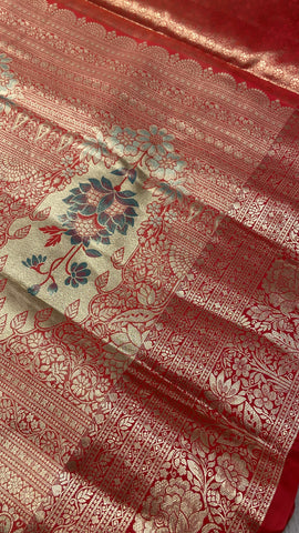 Bridal Semi Tissue Silk Saree