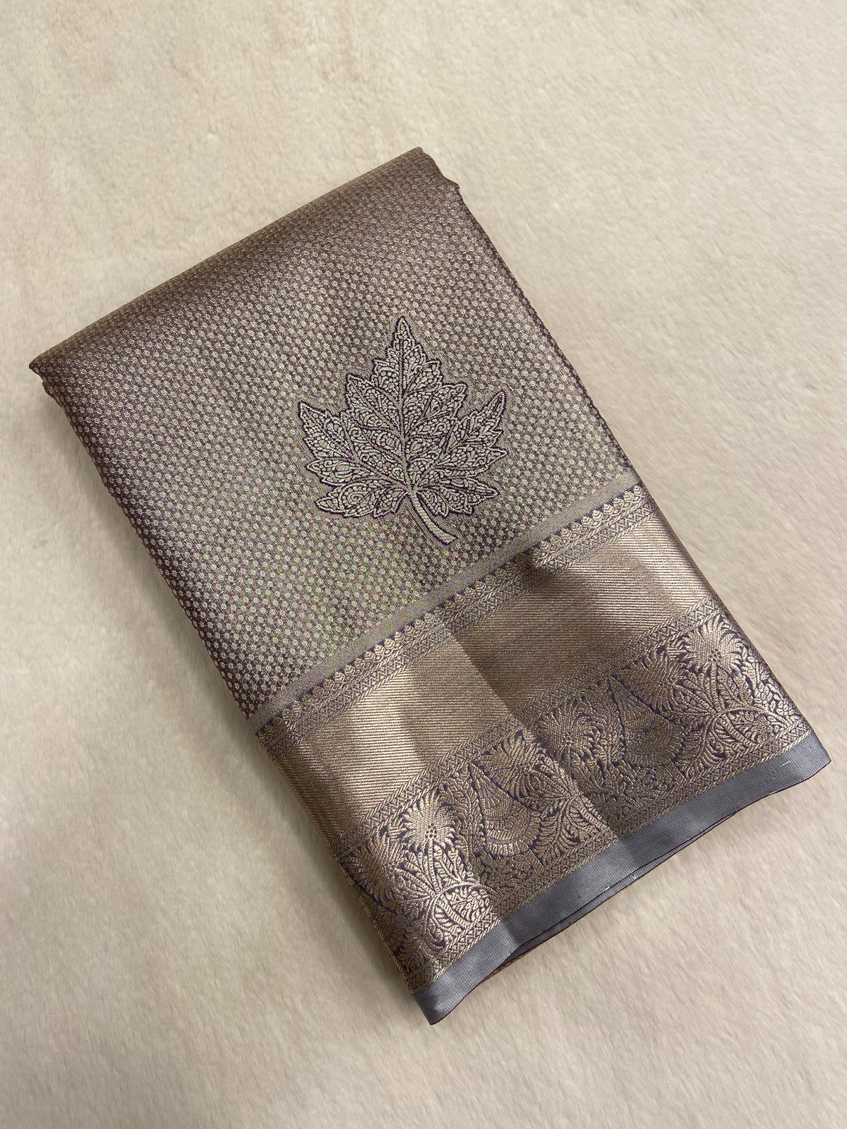 Bridal tissue semi silk saree