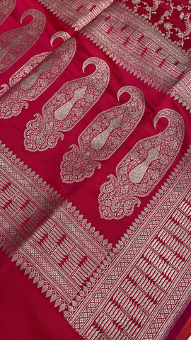 Pure Banarasi Crepe satin silk saree