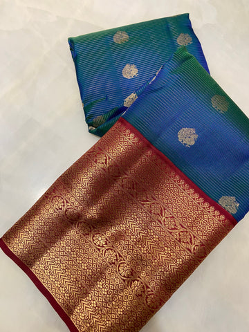 Pure Kanjeevaram silk mark certified saree