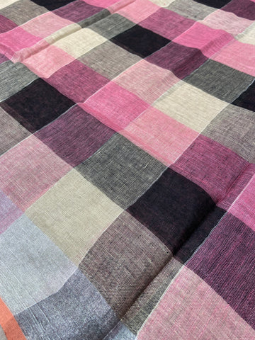 Pure Linen Cotton Saree