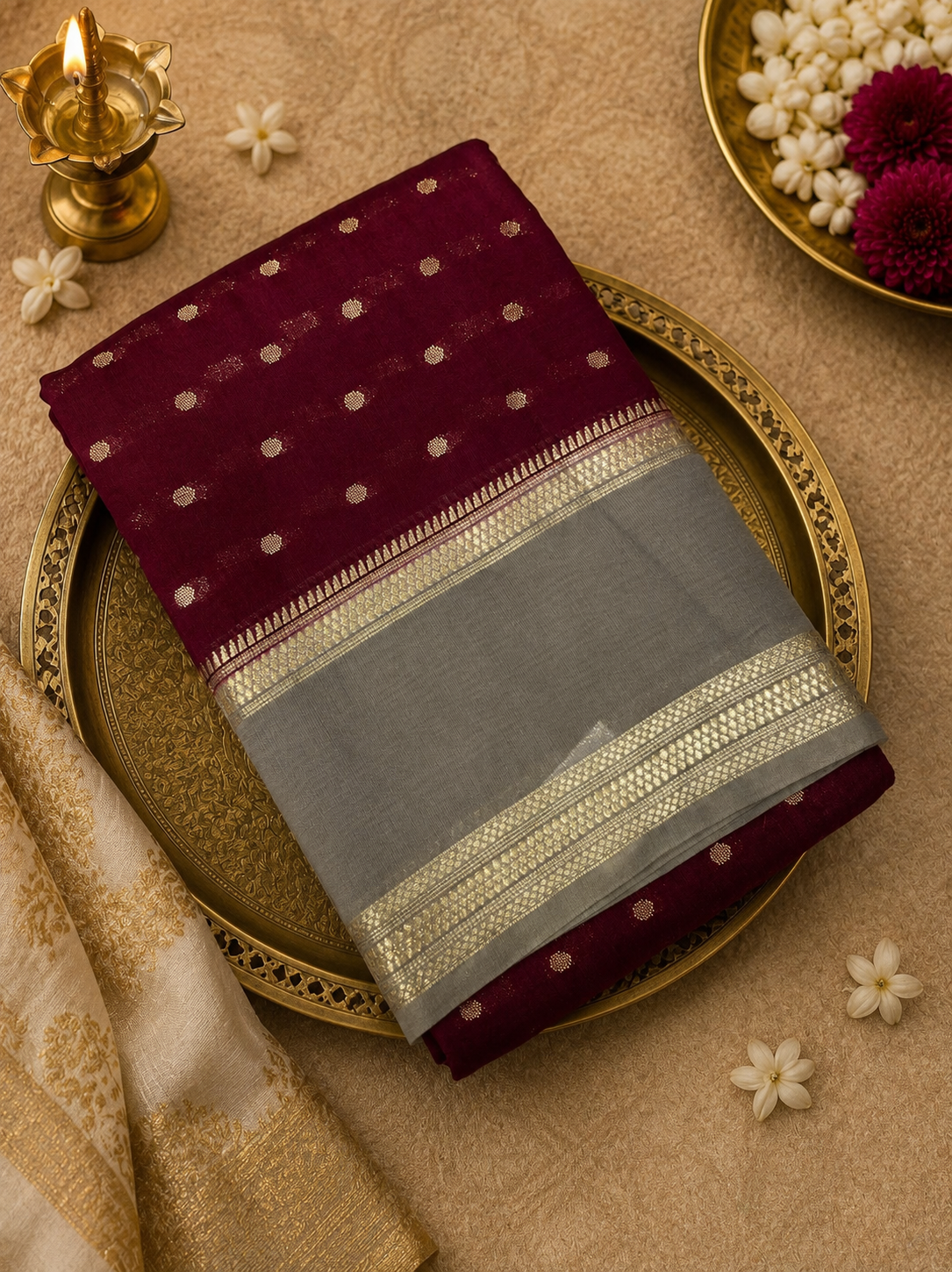 Premium Semi Chanderi Saree