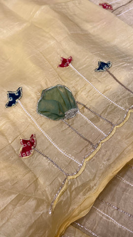 Premium Crush Organza Saree✨