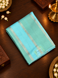 Pure Chinnon Saree- 902217 Light pastel blue