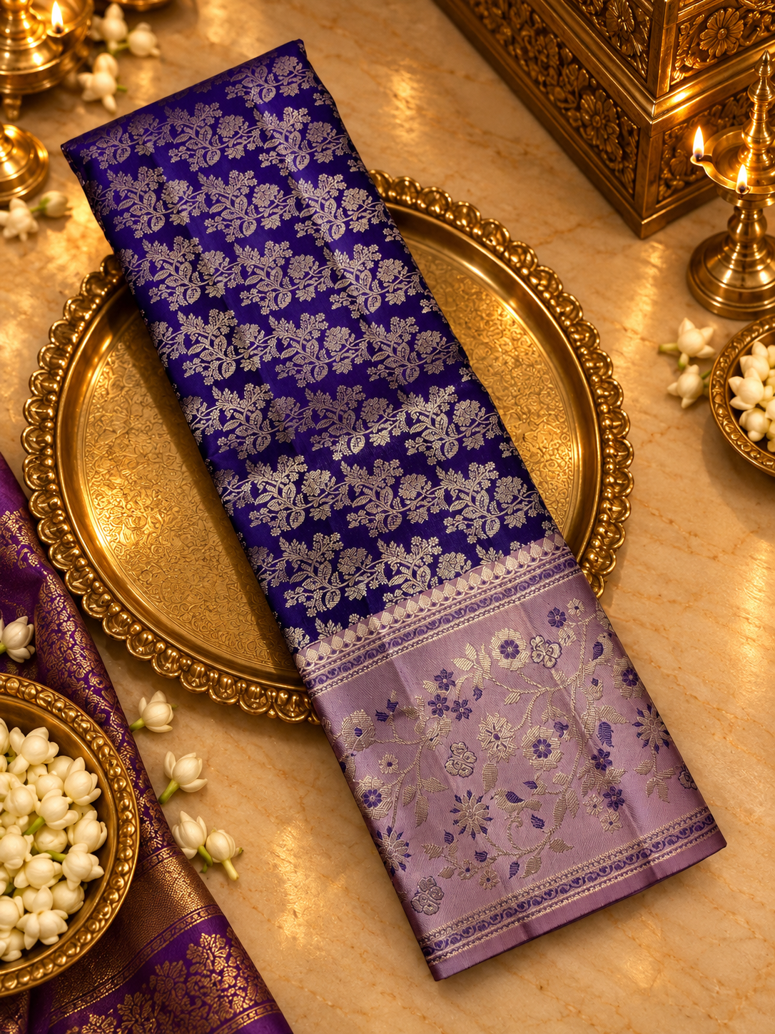 Pure Kanjeevaram Silk Saree- Silk mark certified- PS2366