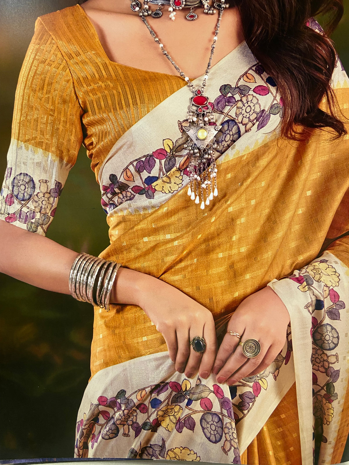 Premium Dola Silk Saree 💛