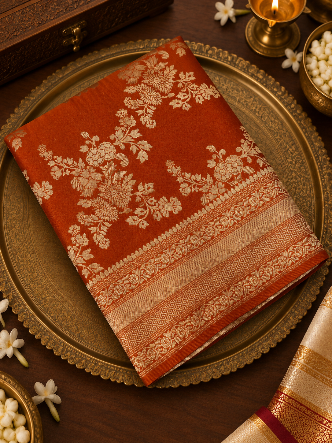 Premium Crush Georgette Saree