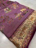Premium Banarasi Crepe Kalamkari Saree
