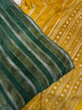 Pure Chinnon crepe Saree- 902563 Yellow