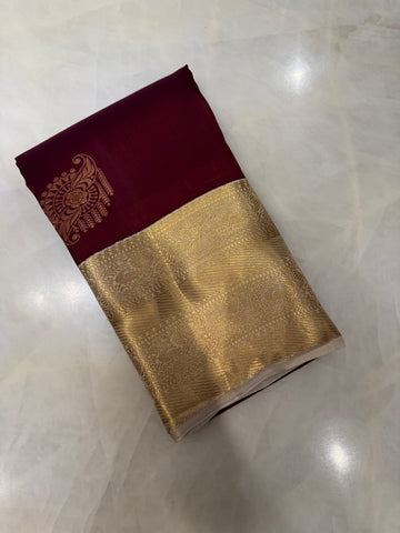 Half Mix Kanjeevaram Silk Saree