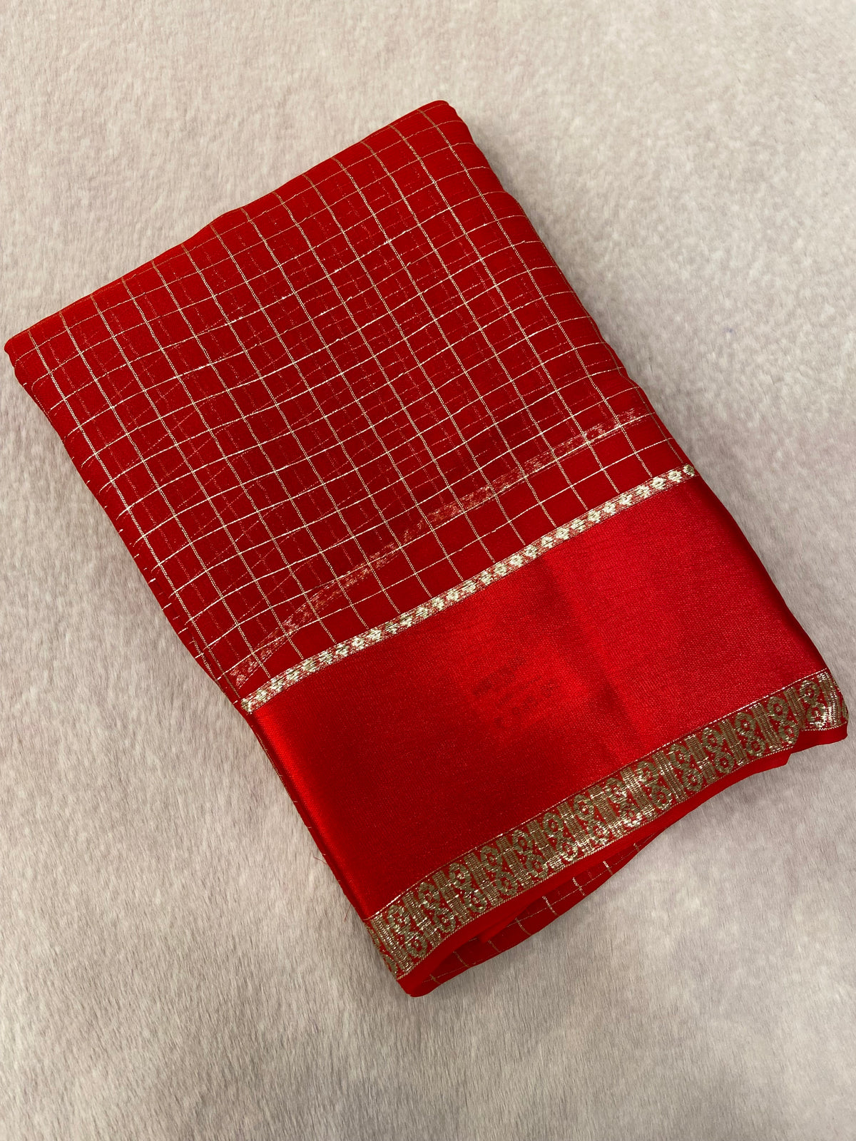 Chiffon Saree With Satin Border❤️