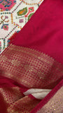 Premium Banarasi Crepe silk Saree With Appliqué Work - 902645
