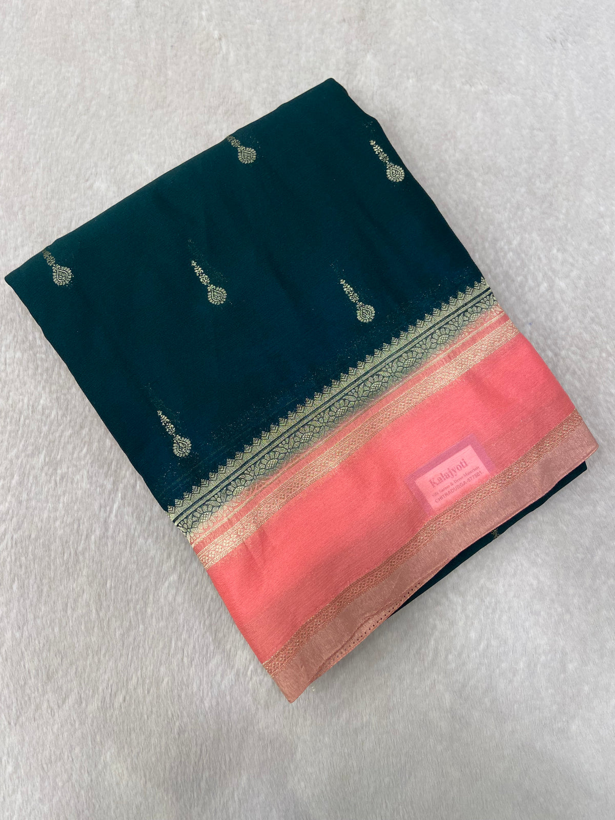 Premium Crush Georgette Saree
