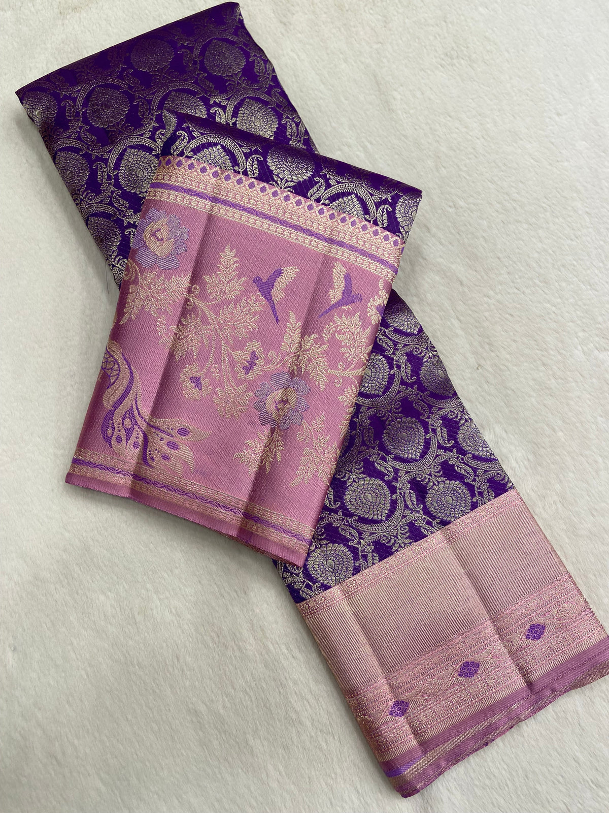 Pure Zari Handloom Kanjeevaram Silk Mark Certified Saree