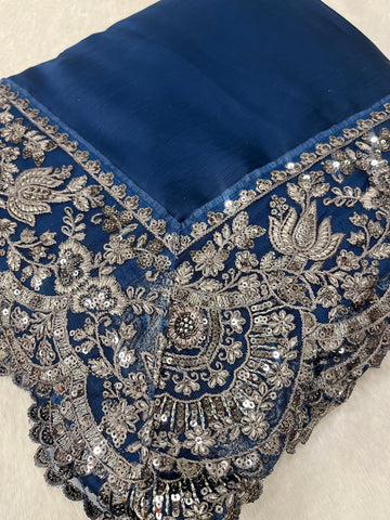 Designer cocktail saree