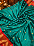 Premium Quality Semi Paithani Silk Saree - 902474