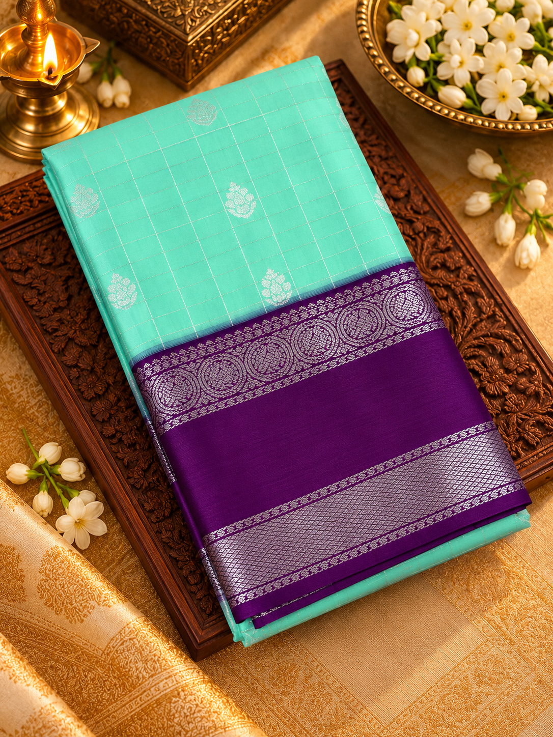 Premium Mini Kanchi Silk Saree- RF1309