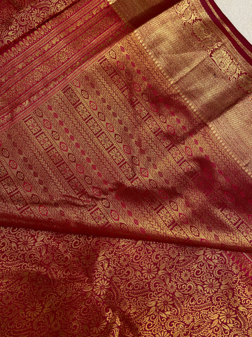 Semi Kanchipuram silk saree