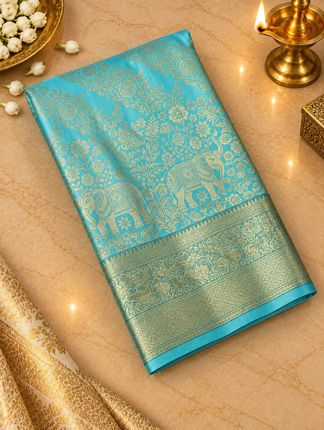 Premium Bridal Semi Kanchipuram Silk Saree - 901999