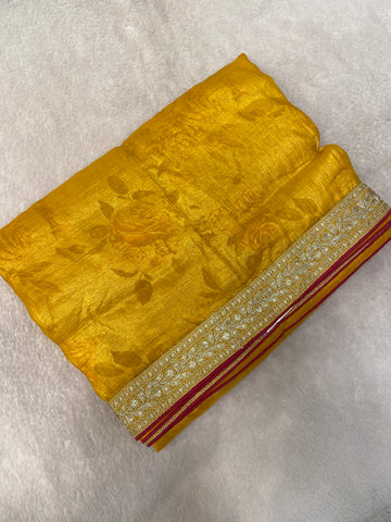 Premium Crush Organza Saree