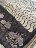 Premium quality organza saree with embroidery border