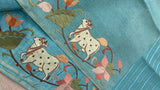 Pure Tassar Saree With Embroidery - 901997